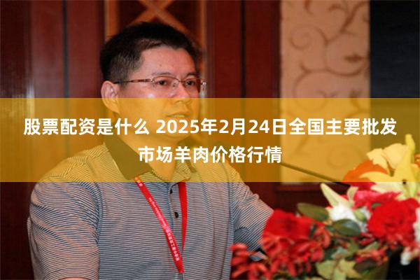 股票配资是什么 2025年2月24日全国主要批发市场羊肉价格行情